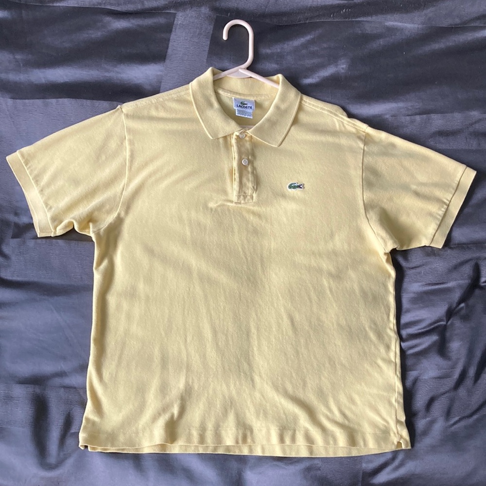 Lacoste Polo, Size 6 (L), Yellow
